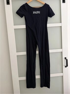 Dolce & Gabbana Black Athletic Short-Sleeve Jumpsuit